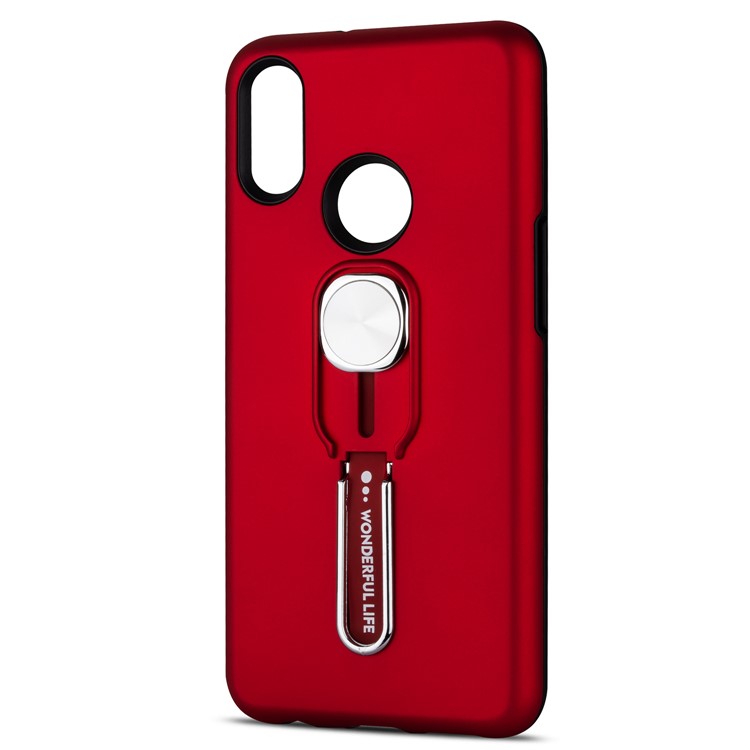TPU + PC with Kickstand Case for Samsung Galaxy A10s - Red-3