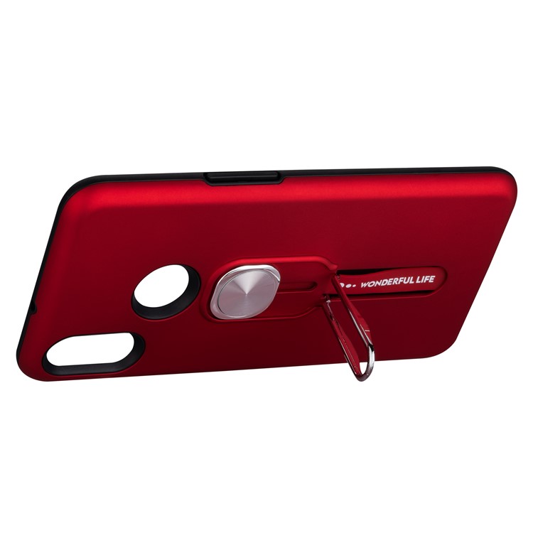 TPU + PC with Kickstand Case for Samsung Galaxy A10s - Red-4