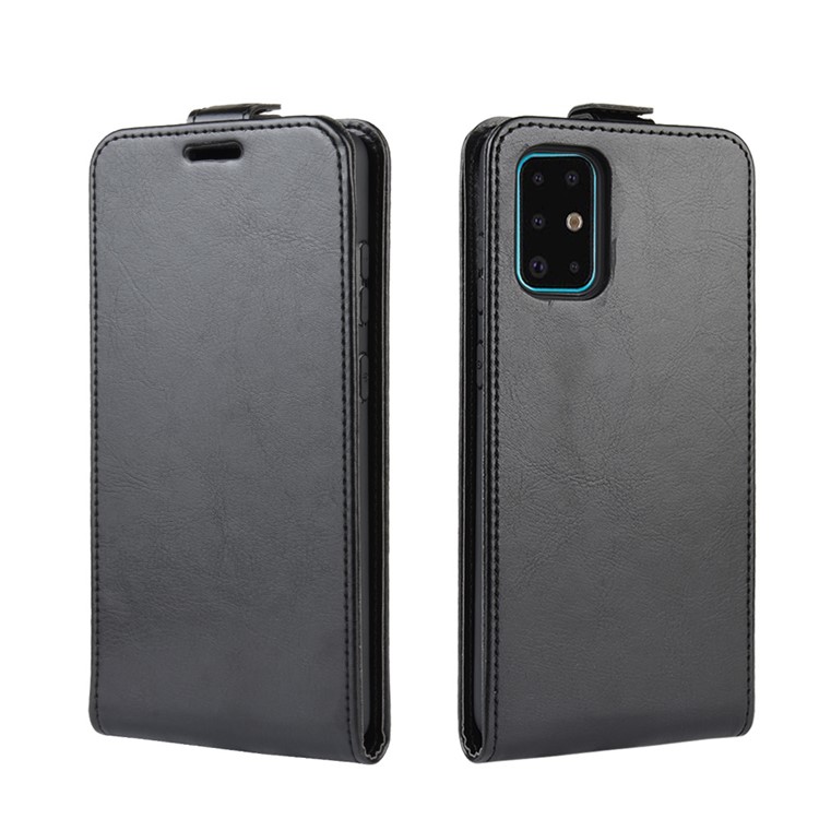 Crazy Horse Surface Vertical Flip Leather Shell for Samsung Galaxy S11 6.7 inch - Black-2