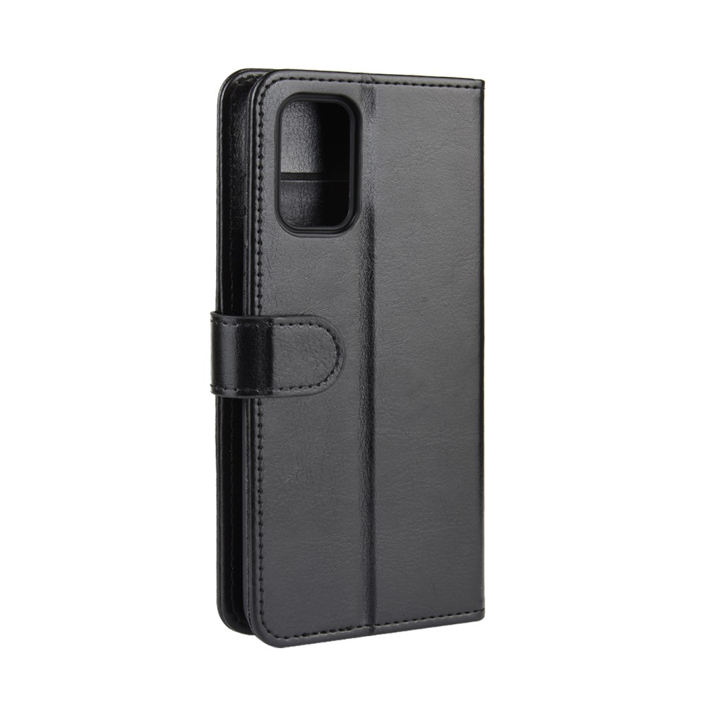 Fou Support De Porte-monnaie En Cuir De Cheval Téléphone Cas Pour Samsung Galaxy S11e - Noir-7