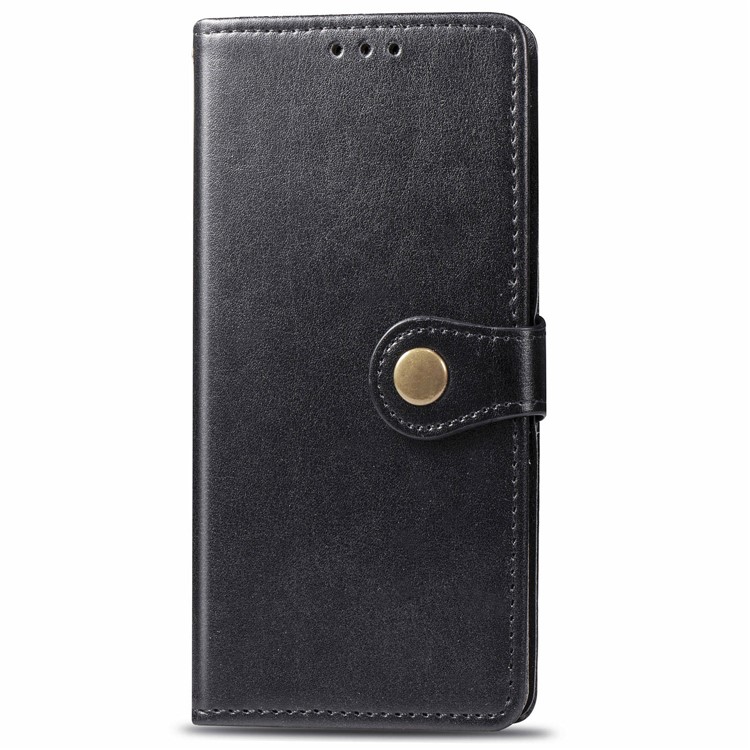 HAT PRINCE Litchi Skin PU Leather Wallet Case for Samsung Galaxy A51 - Black-2