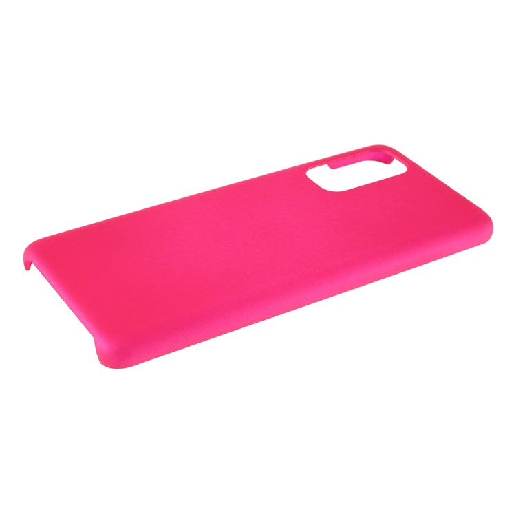 Rubberized Hard PC Case for Samsung Galaxy S20 - Rose-4