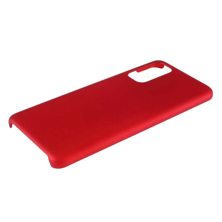 Rubberized Hard PC Case for Samsung Galaxy S20 - Red-4