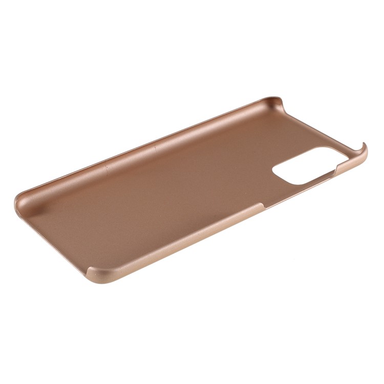 Case de PC Dura de Goma Para Samsung Galaxy S20 4G/S20 5G - Oro