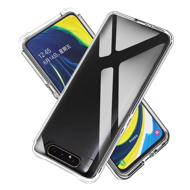 Transparent PC + TPU 2-in-1 Combo Phone Shell Cover for Samsung Galaxy A80/A90-1