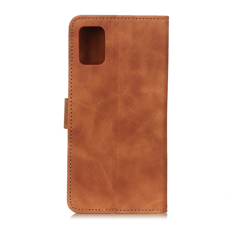 KHAZNEH Retro Leather Protective Case for Samsung Galaxy S11e 6.4 inch - Brown-2