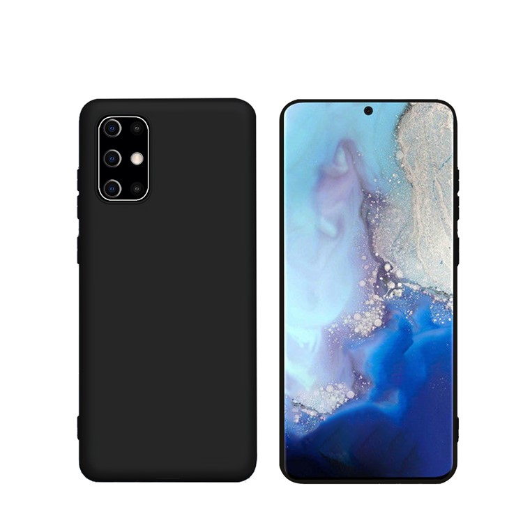 NXE Soft Series Ultra-thin Matte TPU Cell Phone Cover Casing for Samsung Galaxy S20 Plus - Black-4