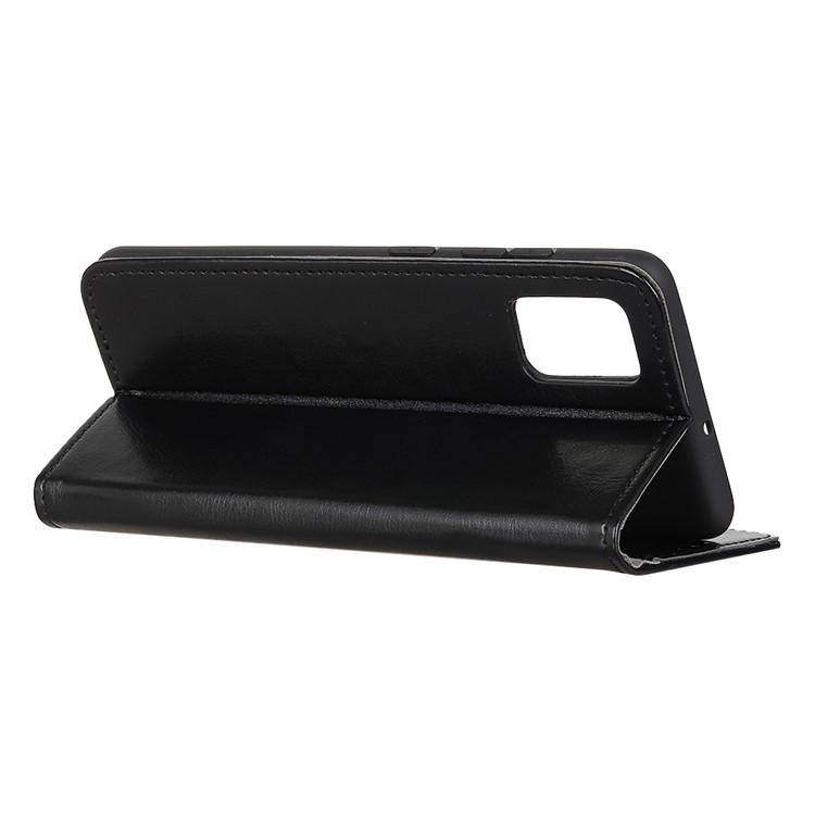 Leather Wallet Stand Phone Casing Protective Shell for Samsung Galaxy A91/S10 Lite - Black-11