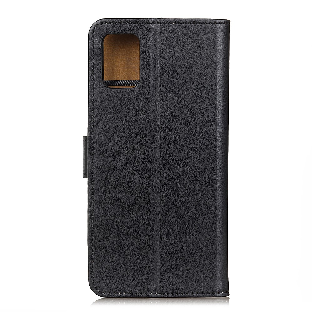 Leather Wallet Design Phone Cover Case for Samsung Galaxy A91/S10 Lite - Black-10