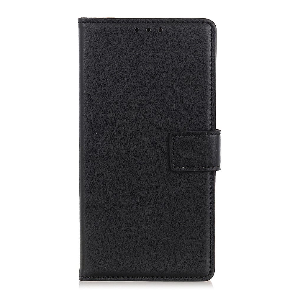 Leather Wallet Design Phone Cover Case for Samsung Galaxy A91/S10 Lite - Black-2