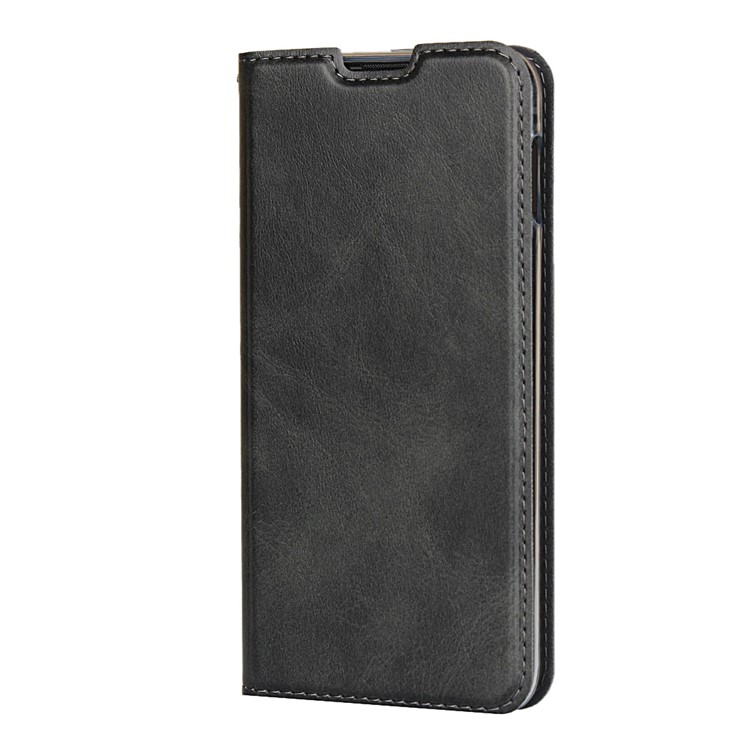Stand Card Holder Leather Shell with Strap for Samsung Galaxy S10e - Black-3