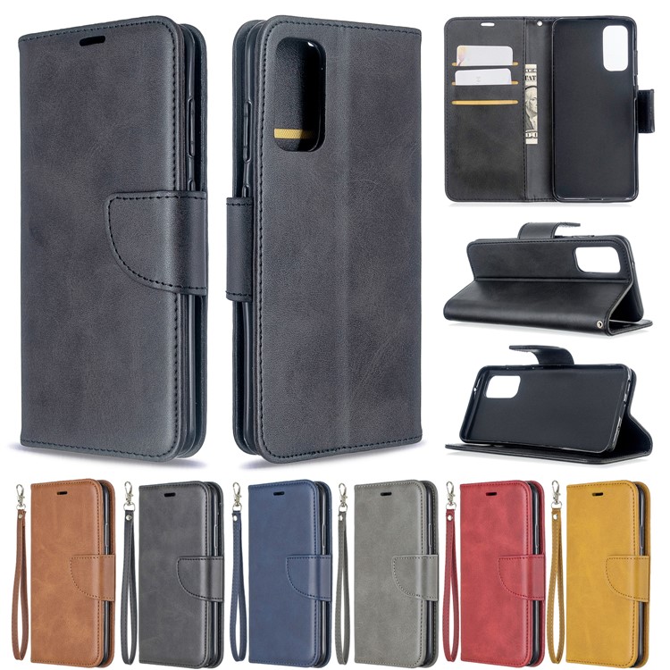 Carteira Caso Estande De Couro Para Samsung Galaxy S11e - Preto-11