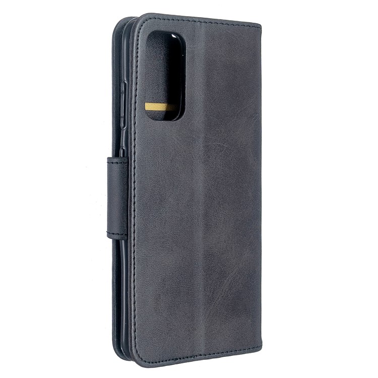 Carteira Caso Estande De Couro Para Samsung Galaxy S11e - Preto-3