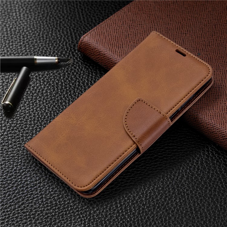 Wallet Leather Stand Case for Samsung Galaxy S20 - Coffee-7