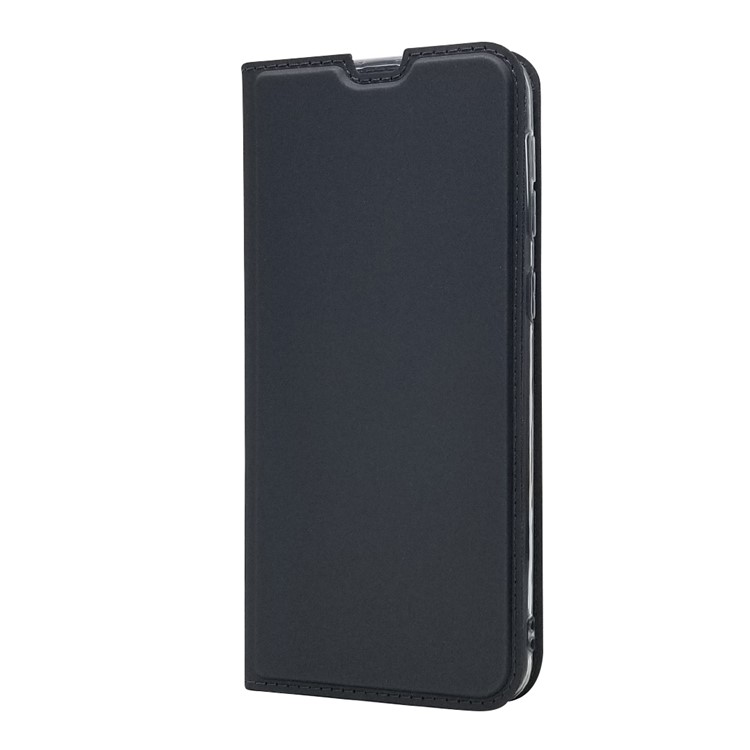 Magnetic Closure Leather Card Holder Phone Covering for Samsung Galaxy M30s - Black-8