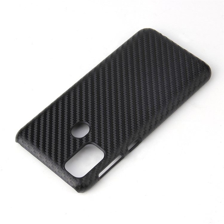 PU Leather Coated Hard PC Case for Samsung Galaxy M30s - Carbon Fiber-4