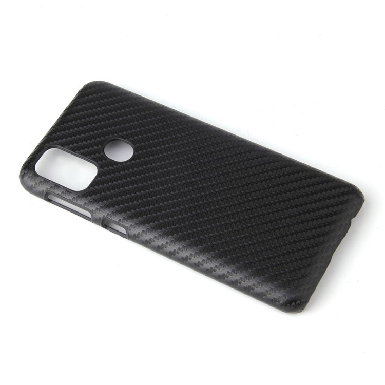 PU Leather Coated Hard PC Case for Samsung Galaxy M30s - Carbon Fiber-5