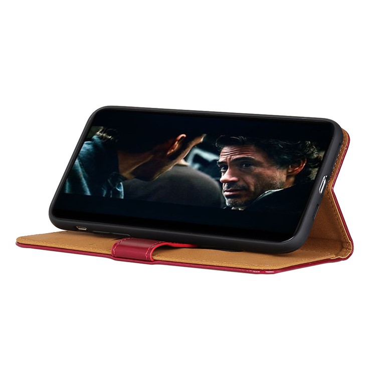 Wallet Leather Stand Case for Samsung Galaxy S20 - Red-3