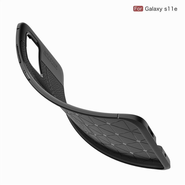 Litchi Skin TPU Case for Samsung Galaxy S20 - Black-10