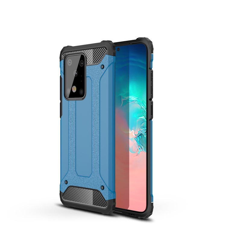 Armor Guard Plastic + TPU Combo Case for Samsung Galaxy S20 Ultra - Baby Blue-1