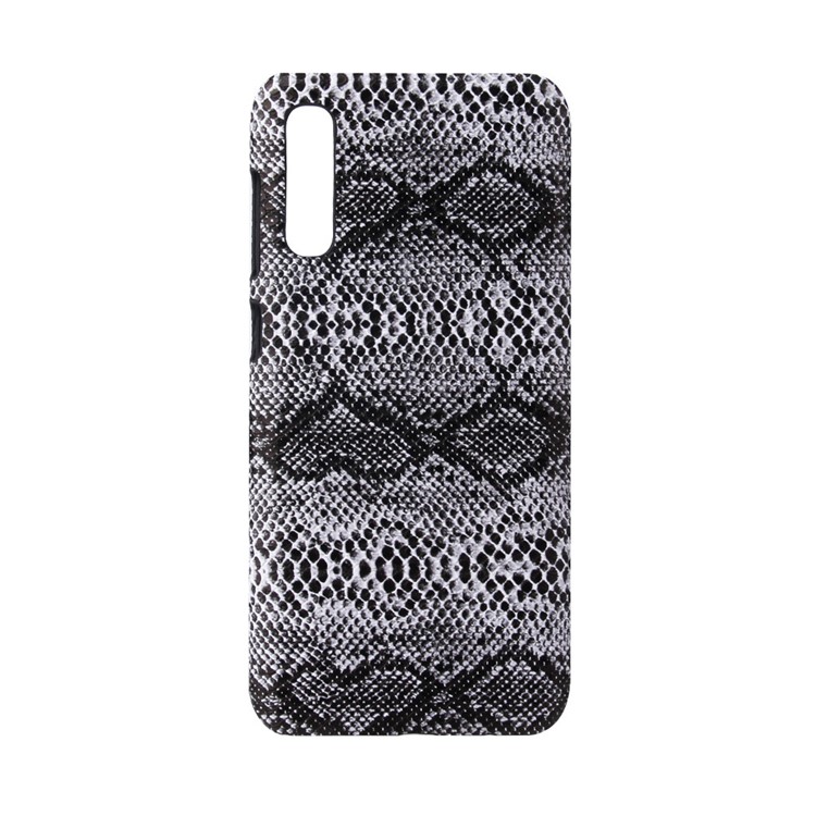 PU Leather Coated Plastic Mobile Casing for Samsung Galaxy A30s/A50/A50s - Snake Skin-1