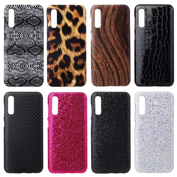 PU Leather Coated Plastic Mobile Casing for Samsung Galaxy A30s/A50/A50s - Snake Skin-5