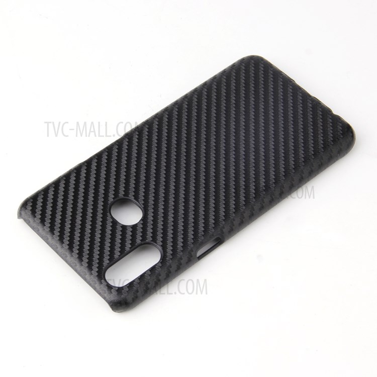 PU Leather Coated Hard PC Phone Case for Samsung Galaxy A10s - Carbon Fiber Texture-4