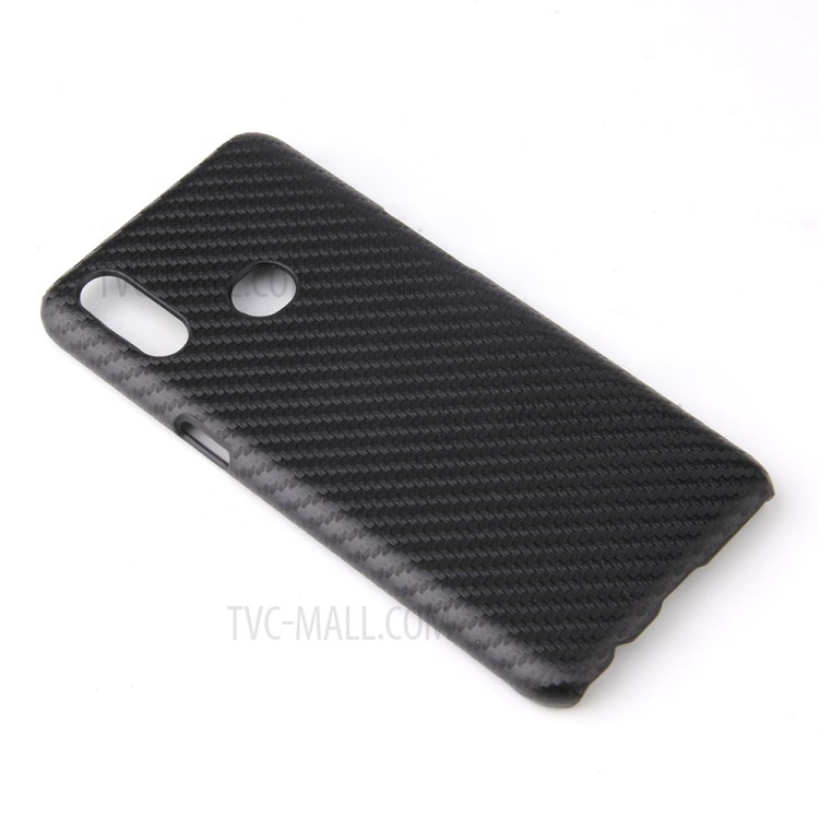 PU Leather Coated Hard PC Phone Case for Samsung Galaxy A10s - Carbon Fiber Texture-5
