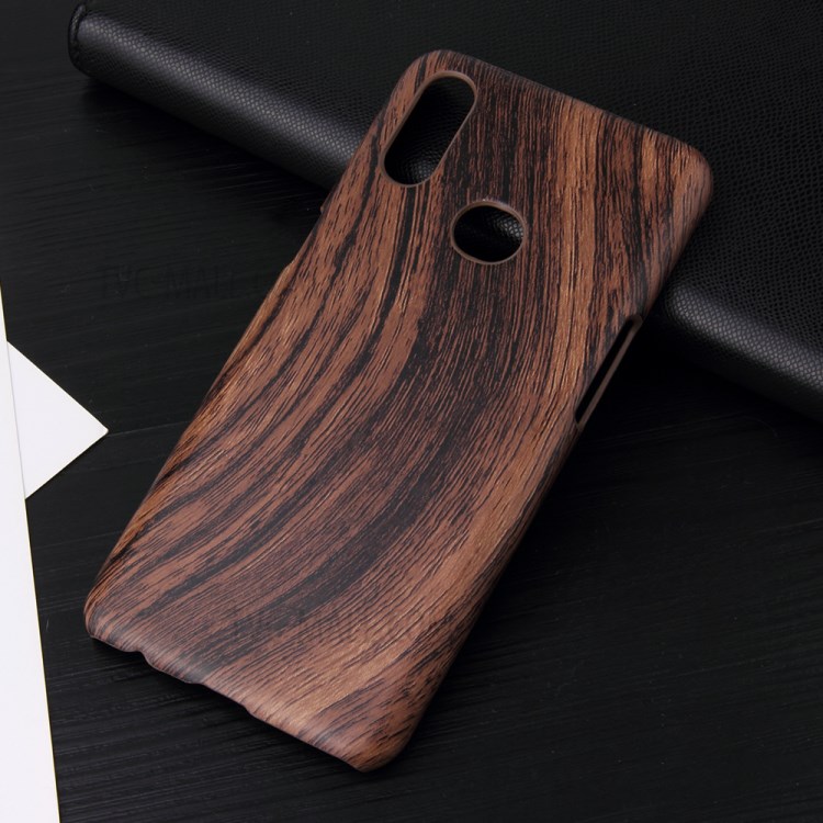 PU Leather Coated Hard PC Phone Case for Samsung Galaxy A10s - Wood Texture-2