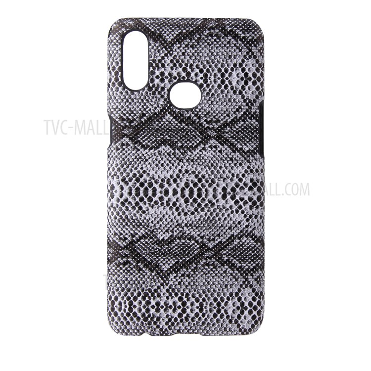 PU Leather Coated Hard PC Phone Case for Samsung Galaxy A10s - Snake Skin-1