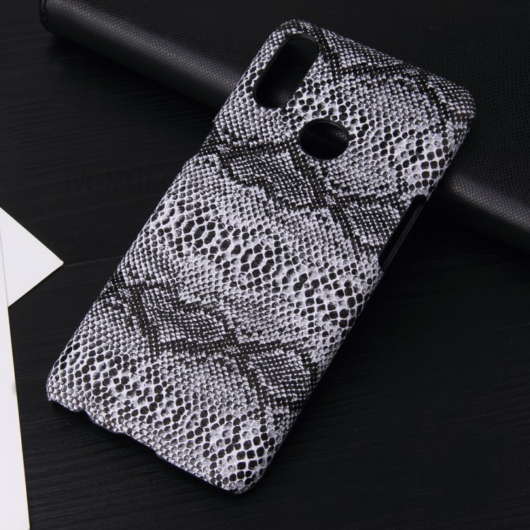 PU Leather Coated Hard PC Phone Case for Samsung Galaxy A10s - Snake Skin-2