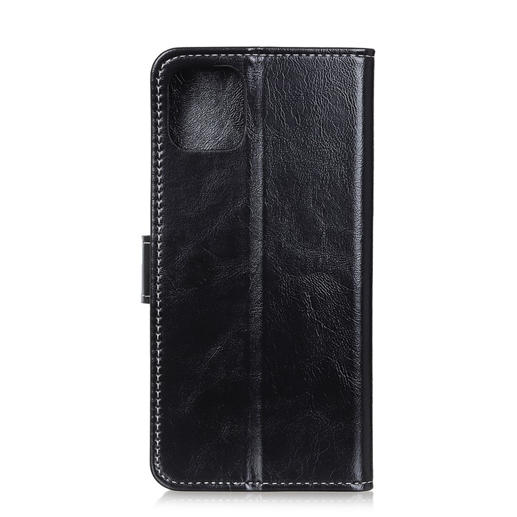 Crazy Horse Retro Leather Wallet Stand Case for Samsung Galaxy A91/S10 Lite - Black-7