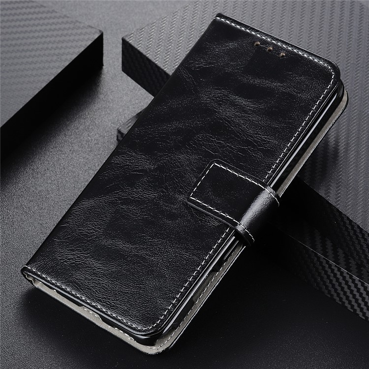 Crazy Horse Skin Retro Leather Case for Samsung Galaxy A81/Note 10 Lite - Black-9