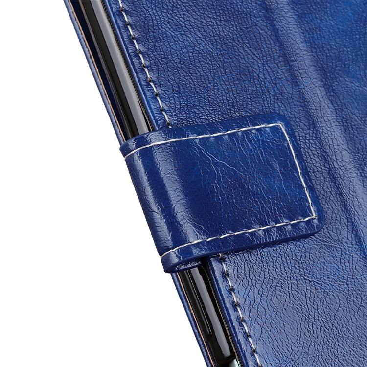 Crazy Horse Skin Retro Leather Case for Samsung Galaxy A81/Note 10 Lite - Blue-3