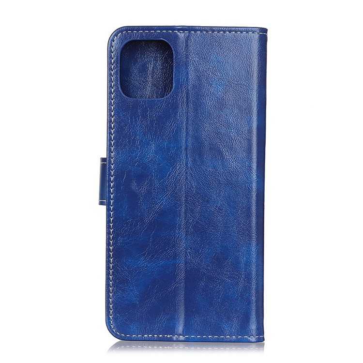Crazy Horse Skin Retro Leather Case for Samsung Galaxy A81/Note 10 Lite - Blue-7
