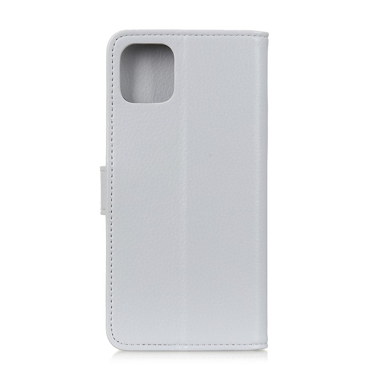 Soft Litchi Surface Wallet Leather Shell for Samsung Galaxy A81/Note 10 Lite - White-10