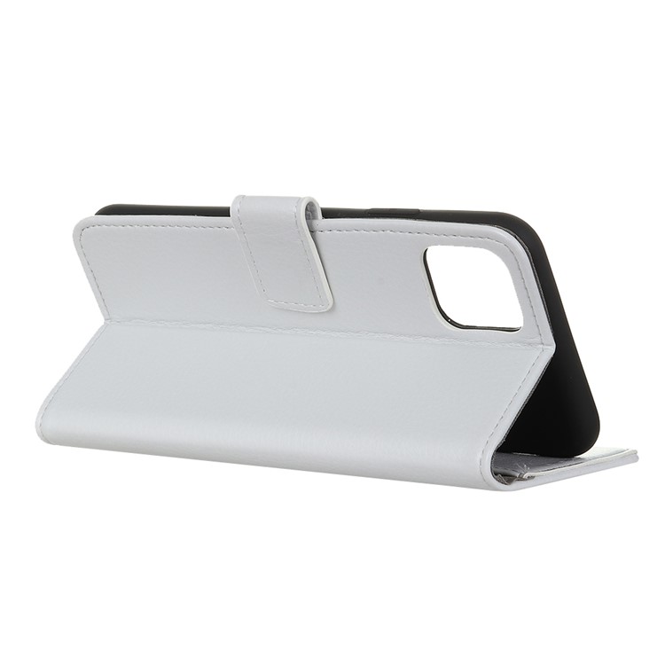 Soft Litchi Surface Wallet Leather Shell for Samsung Galaxy A81/Note 10 Lite - White-11