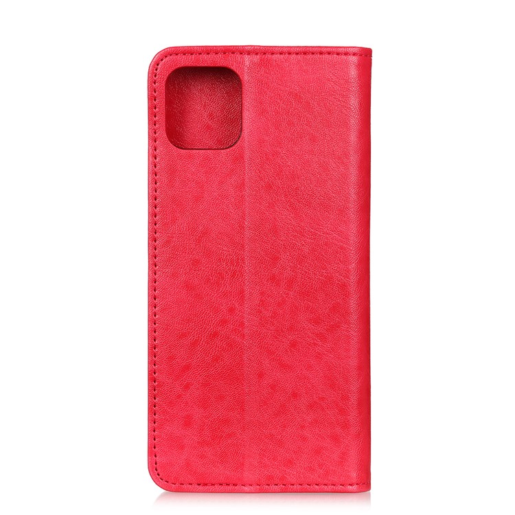 Auto-absorbed Crazy Horse Skin Split Leather Case for Samsung Galaxy A81/Note 10 Lite - Red-7
