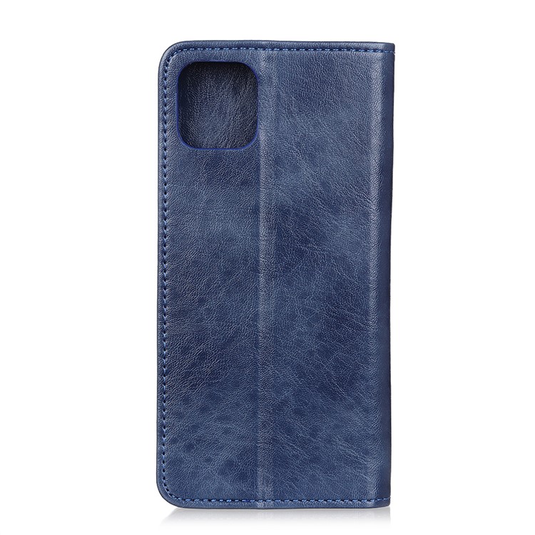 Auto-absorbed Crazy Horse Skin Split Leather Case for Samsung Galaxy A81/Note 10 Lite - Blue-7
