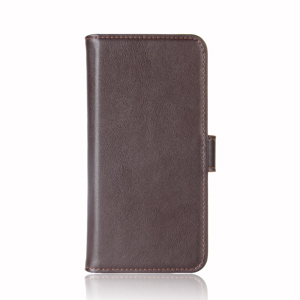 Split Leather Wallet Stand Phone Case for Samsung Galaxy S20 4G/S20 5G Cell Phone Accessory - Brown-3