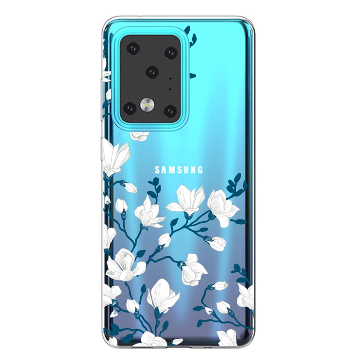 Pattern Printing TPU Case for Samsung Galaxy S20 Ultra - Flower-1