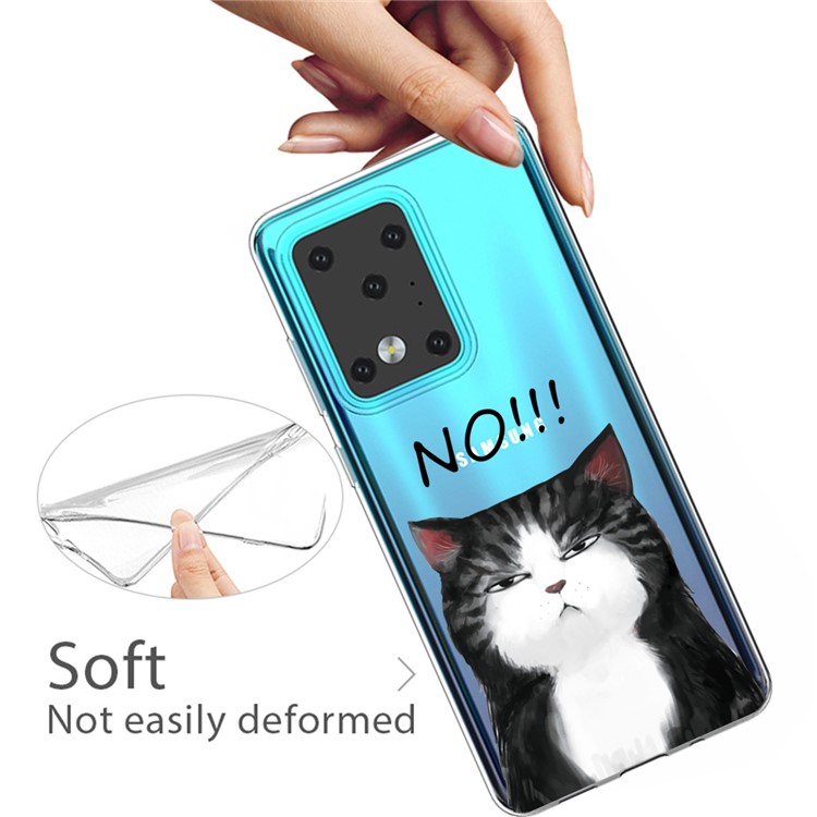 Pattern Printing TPU Case for Samsung Galaxy S20 Ultra - Cat-3