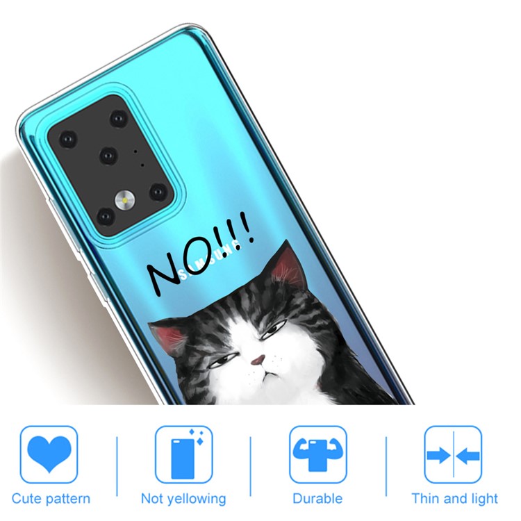 Pattern Printing TPU Case for Samsung Galaxy S20 Ultra - Cat-4