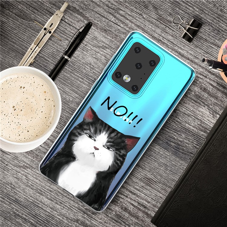 Pattern Printing TPU Case for Samsung Galaxy S20 Ultra - Cat-5