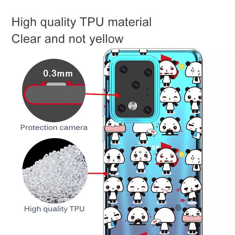 Pattern Printing TPU Case for Samsung Galaxy S20 Ultra - Little Pandas-2