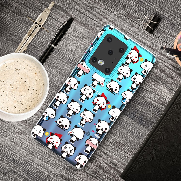 Pattern Printing TPU Case for Samsung Galaxy S20 Ultra - Little Pandas-5