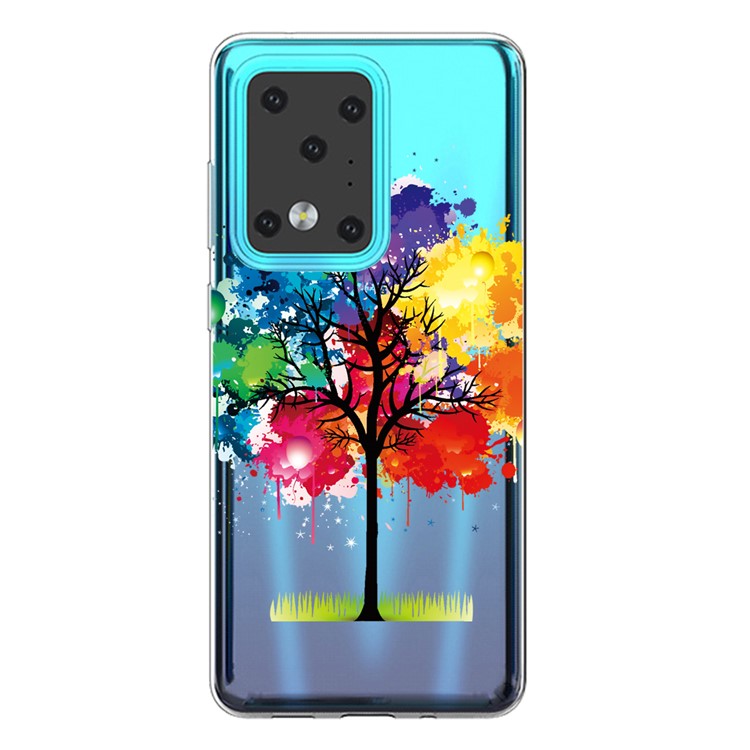 Pattern Printing TPU Case for Samsung Galaxy S20 Ultra - Colorized Tree-1