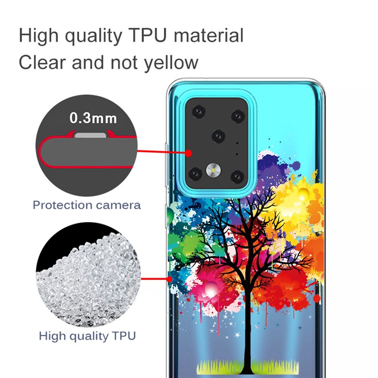 Pattern Printing TPU Case for Samsung Galaxy S20 Ultra - Colorized Tree-2