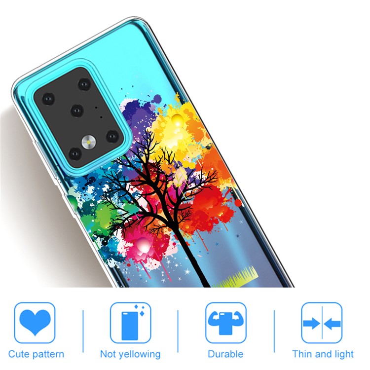 Pattern Printing TPU Case for Samsung Galaxy S20 Ultra - Colorized Tree-4