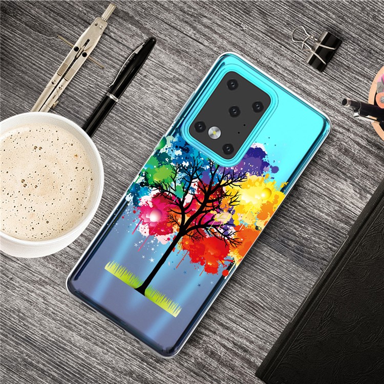 Pattern Printing TPU Case for Samsung Galaxy S20 Ultra - Colorized Tree-5